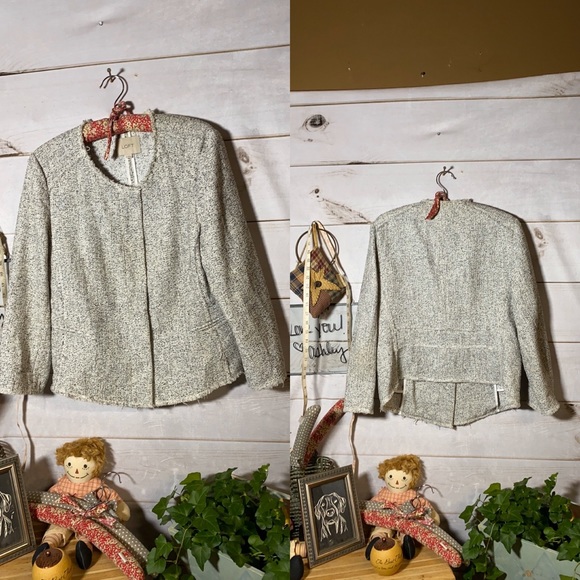 Loft; Gray Speckled Blazer; Jacket; Top; 12 - Picture 8 of 8